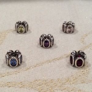👑 LOT OF 4 (1 SOLD), AUTH. & NEW, “PANDORA” BEADS